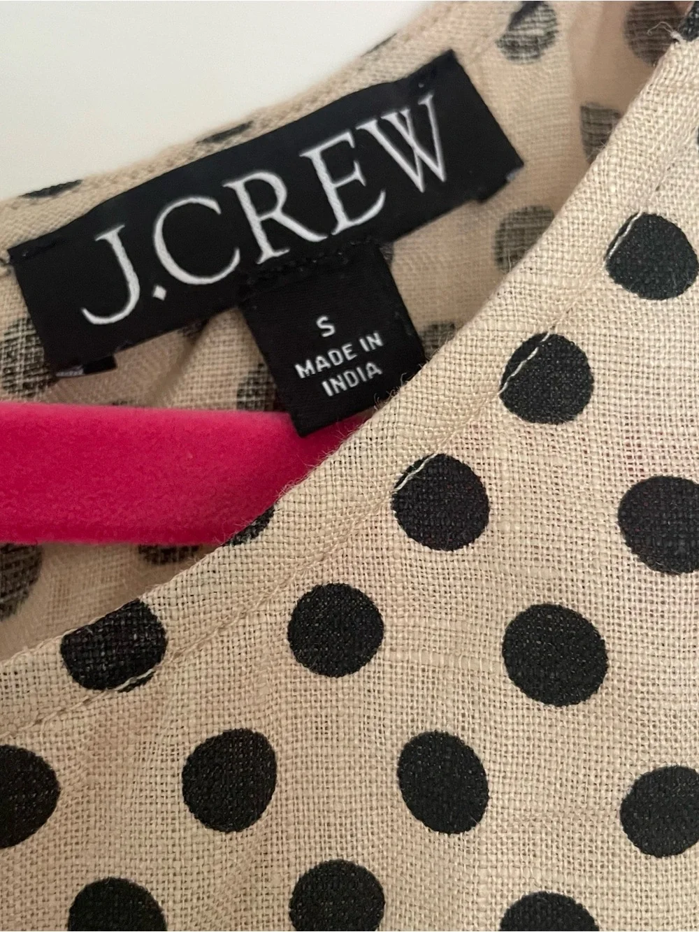 J. Crew swingy linen tank top with button-up back